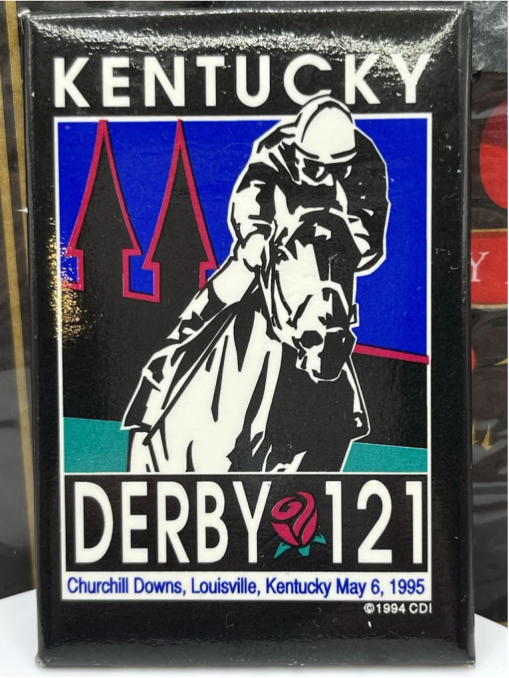 COLLECTIBLE VTG 1995 Kentucky Derby Churchill Downs Horse Race Pin &MORE SEE ALL